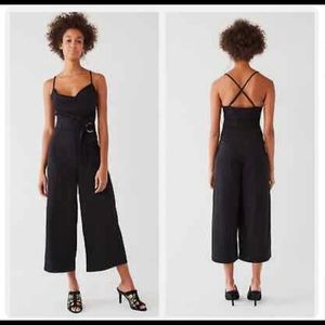 Urban outfitters black cowl neck jumpsuit